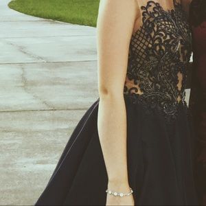 Navy blue homecoming dress